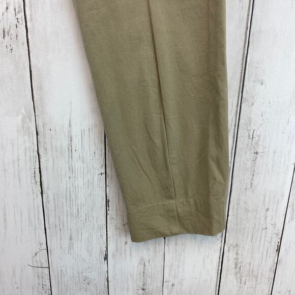 J. Crew Mercantile Khaki Tan Effortless Slim-Fit Crop Chino Pants J9743 Size 4 - Picture 7 of 12